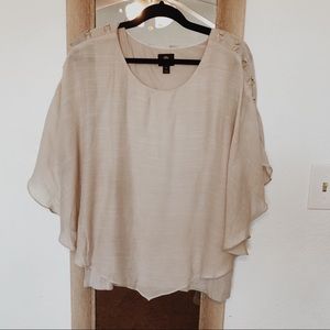 Tan linen top